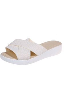 Sandale en cuir artificiel pour femme