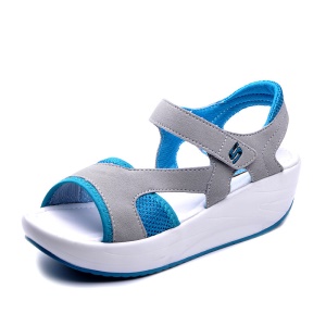 Sandales femme en tissu de maille à semelle épaisse