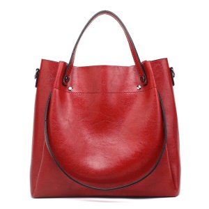 Sac à bandoulière femme simple avec un effet brillannt huile de cire