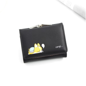 Porte-monnaie pour les femmes en cuir synthétique 3 plis