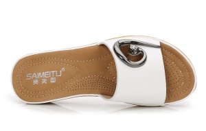 Femme Pantoufles en cuir artificiel