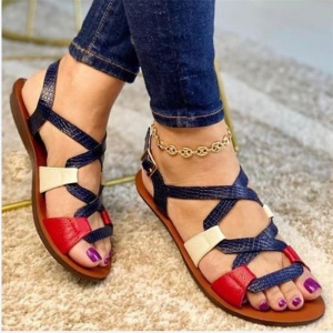 Sandales pour femmes en cuir synthétique