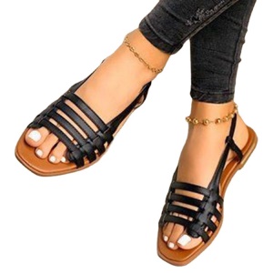 Sandales pour femmes en cuir synthétique