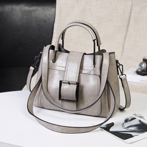 Sac à bandoulière pour femmes en cuir avec motif litchi