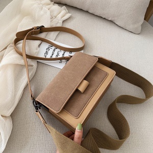 Sac à bandoulière pour femme en cuir artificiel