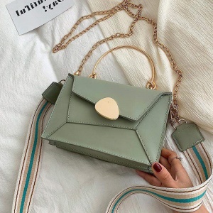 Sac à bandoulière en cuir synthétique pour femmes multicolores