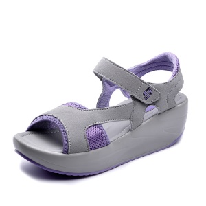 Sandales femme en tissu de maille à semelle épaisse