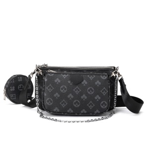 Sac à bandoulière pour femme 3 en 1 en cuir synthétique