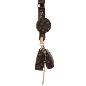 Sac à bandoulière pour femme 3 en 1 en cuir synthétique