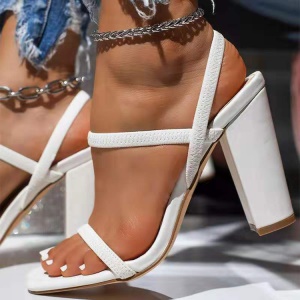 Femmes Chaussures à Talons Epais en cuir artificiel