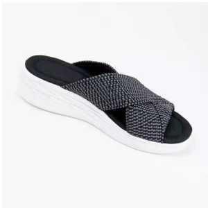 Sandale en cuir artificiel pour femme