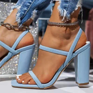 Femmes Chaussures à Talons Epais en cuir artificiel