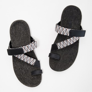 Pantoufles d'été en cuir synthétique