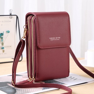 Sac à bandoulière pour femme en cuir synthétique