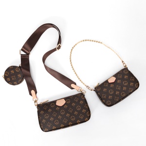 Sac à bandoulière pour femme 3 en 1 en cuir synthétique