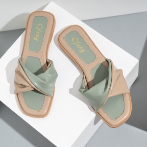 Pantoufles pour femmes avec nœud papillon