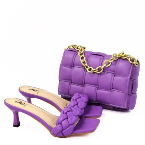 Ensemble de  sac à main et talons hauts pour femmes
