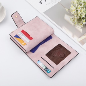 Portefeuille pour femme avec boucle et fermeture zip givré