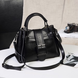 Sac à bandoulière pour femmes en cuir avec motif litchi