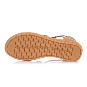Sandales hautes en cuir synthétique