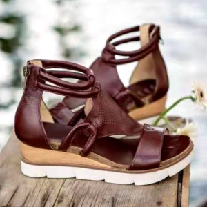 Sandales pour femmes en cuir synthétique