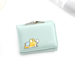 Porte-monnaie pour les femmes en cuir synthétique 3 plis