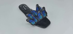 Pantoufles pour femmes à motif papillon