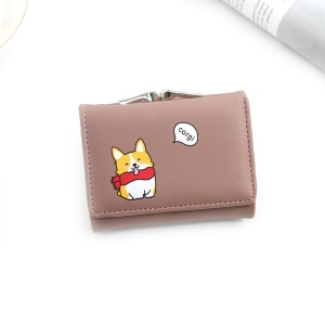 Porte-monnaie pour les femmes en cuir synthétique 3 plis