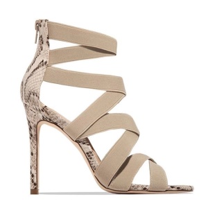 Sandales à Talons haut et fin pour femmes avec motif serpent