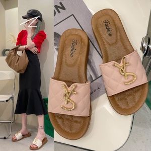 Pantoufle pour femmes en cuir artificiel PU