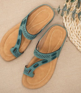 Sandales confortables en cuir synthétique