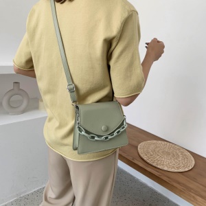 Sac à bandoulière pour femme en cuir synthétique