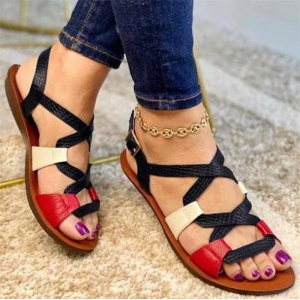Sandales pour femmes en cuir synthétique