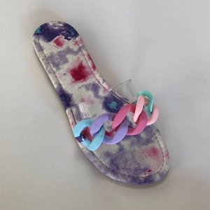 Chaussons pour femmes en caoutchouc transparent
