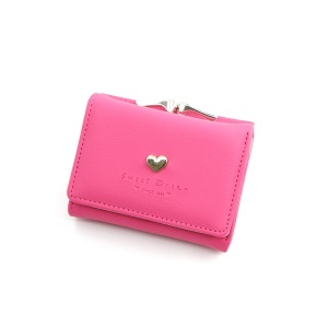 Porte-monnaie pour les femmes en cuir synthétique 3 plis