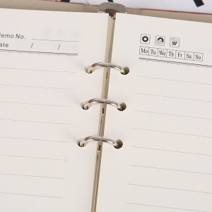 Bloc-notes Portfolio Agenda Organisateur avec couverture en similicuir