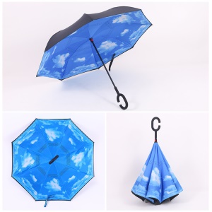 Parapluie inversé  à manche long