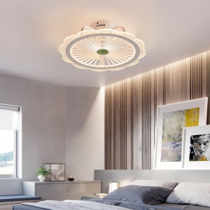Ventilateur de plafond à lumière LED tricolore