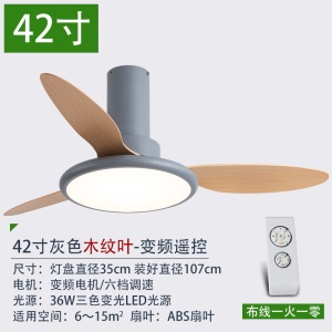 Ventilateur de plafond  avec lumière LED  à rotation bidirectionnelle