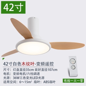 Ventilateur de plafond  avec lumière LED  à rotation bidirectionnelle