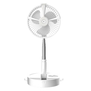 Ventilateur rétractable pliant humidificateur d'air spray à batterie rechargeable intégrée