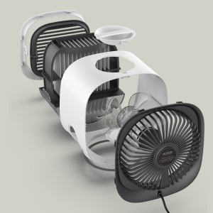 Mini humidificateur d'air ventilateur  humidificateur pour bureau rechargeable