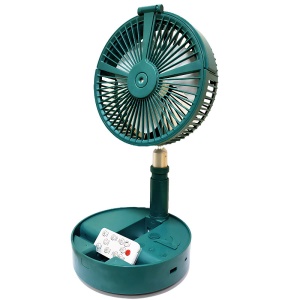 Ventilateur rétractable pliant humidificateur d'air spray à batterie rechargeable intégrée