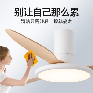 Ventilateur de plafond  avec lumière LED  à rotation bidirectionnelle
