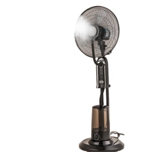 Ventilateur électrique à humidification d'air avec réservoir à eau ou à glace