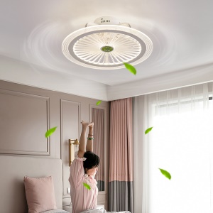 Ventilateur de plafond à lumière LED tricolore