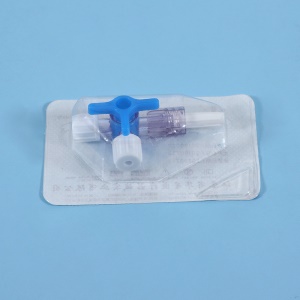 Adaptateur d'injection en plastique avec vanne à trois voies