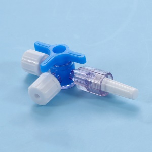 Adaptateur d'injection en plastique avec vanne à trois voies