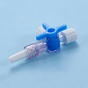 Adaptateur d'injection en plastique avec vanne à trois voies