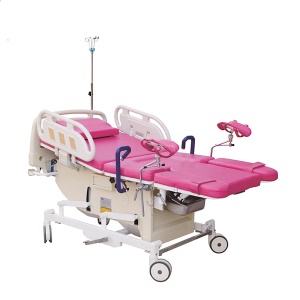 Lit d'hôpital électrique à 3 fonctions, lit gynécologique d'accouchement, lit d'opération
